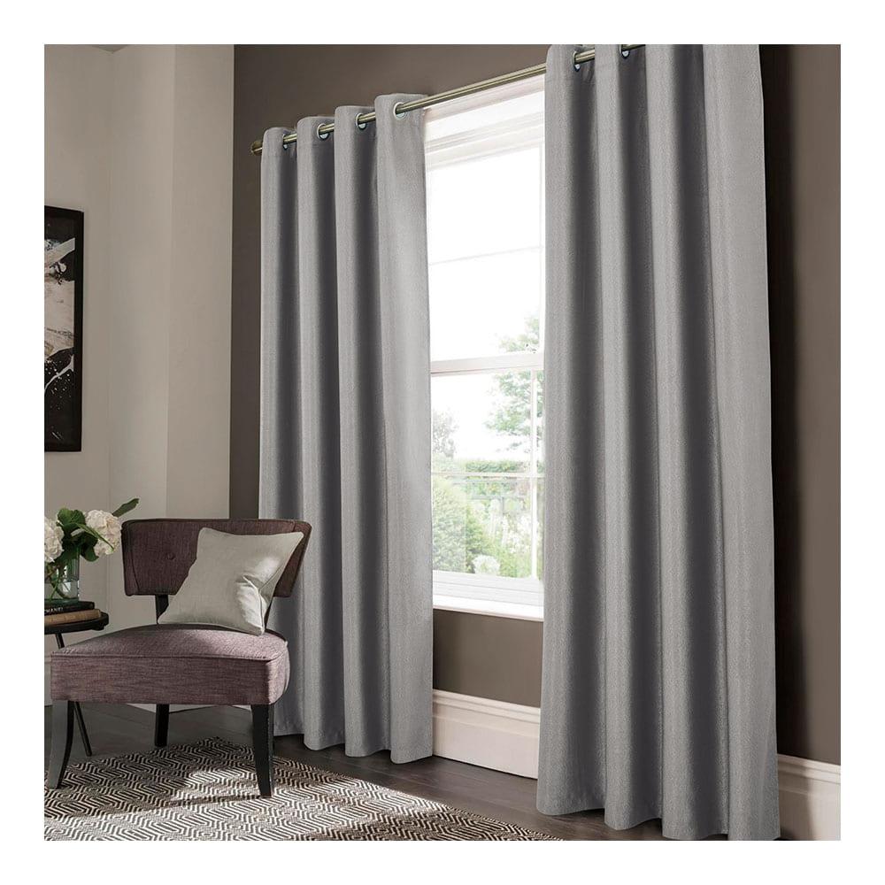 Cortina Rt Designer Lydia Blackout Con Aros 54" x 84" - Gris Oscuro