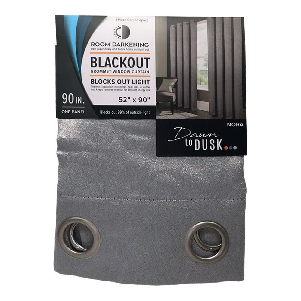 Cortina Rt Designer Nora Blackout 52" x 90" - Gris Claro