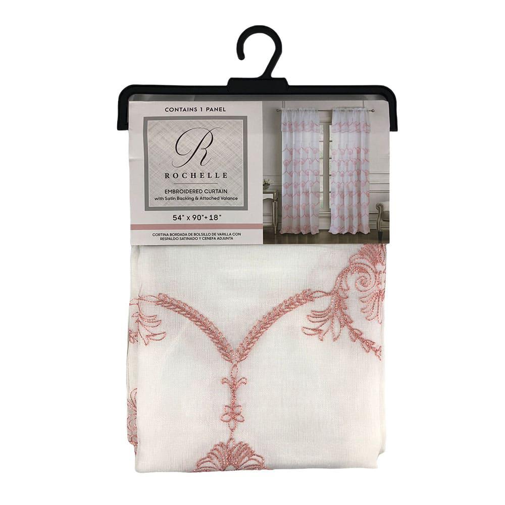 Cortina Rt Designer Rochelle Rodpocket 54" x 84" - Coral