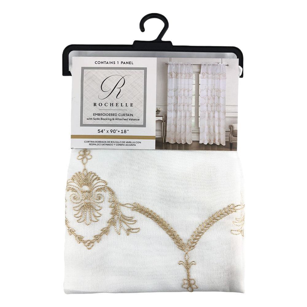 Cortina Rt Designer Rochelle Rodpocket 54" x 84" - Dorado
