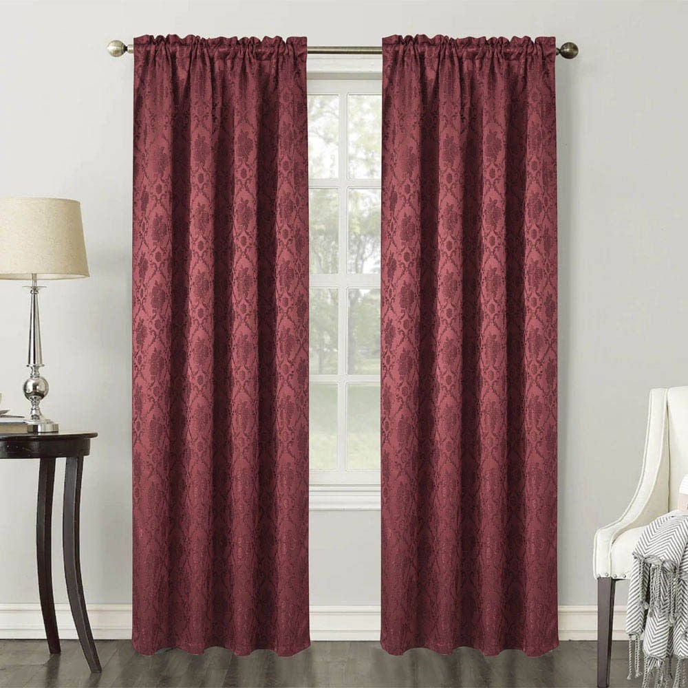 Cortina Rt Designer Veneto 54" x 84" - Rojo Vino
