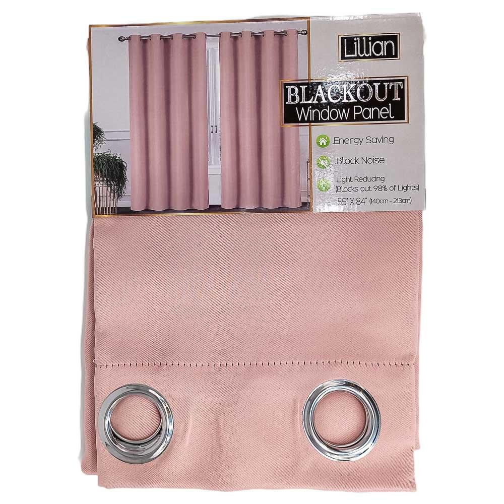 Cortina Sally Textile Lillian Blackout Con Aros 55" x 84" - Camel