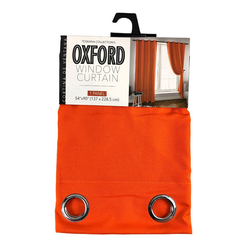 Cortina The Palace Home Collection Oxford Con Aros 54" x 90" - Naranja