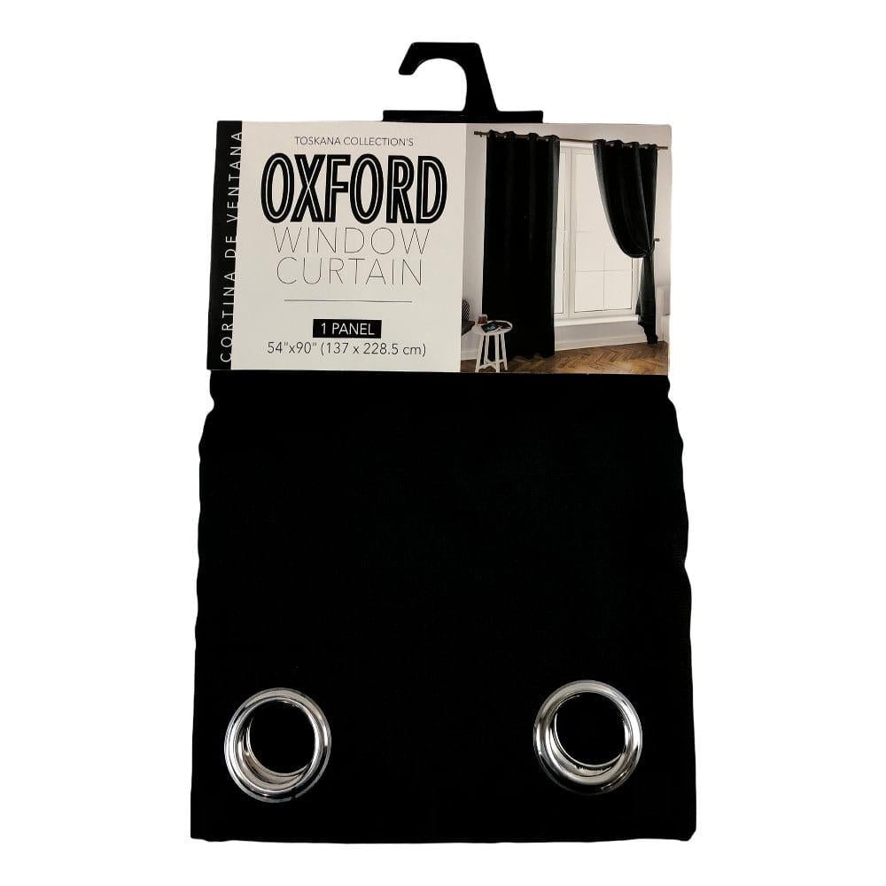 Cortina The Palace Home Collection Oxford Con Aros 54" x 90" - Negro