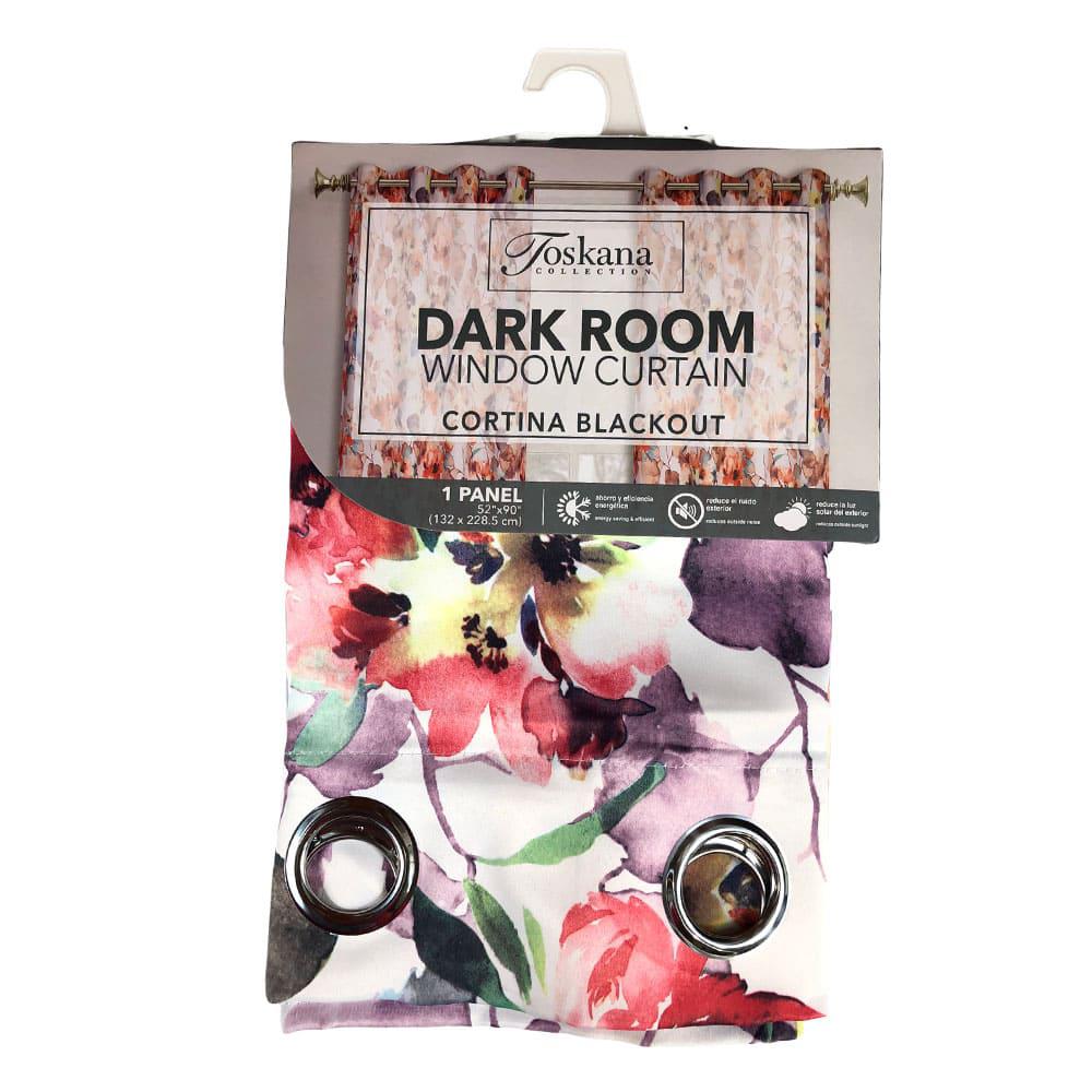 Cortina Toskana Blackout Con Aros de 52" x 90" - Lila