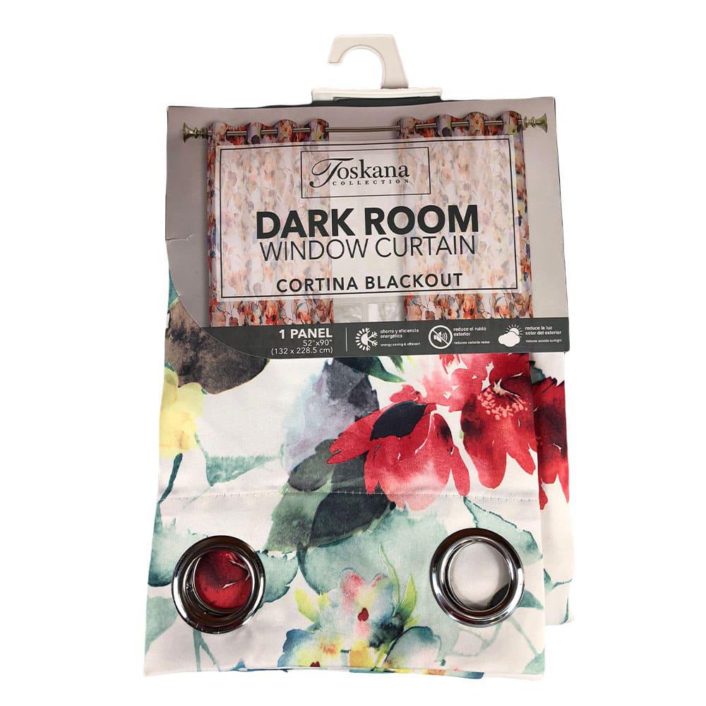 Cortina Toskana Blackout Con Aros de 52" x 90" - Verde Claro