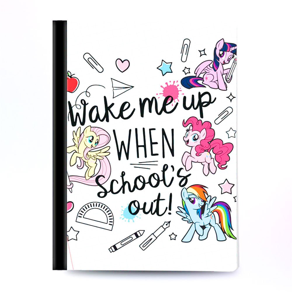 Cuaderno Cosido Mediano Cuadritos My Little Pony de 200 Páginas