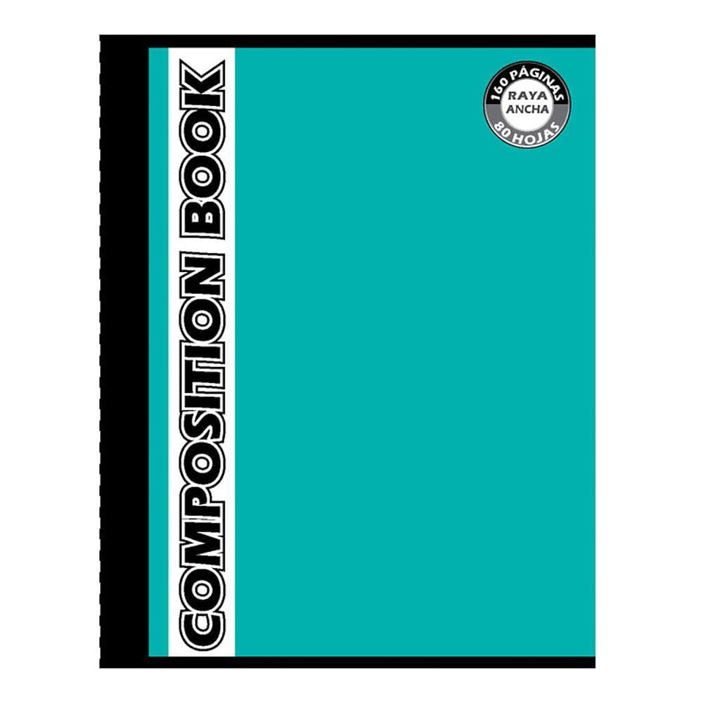 Cuaderno Cosido Raya Ancha Composition 160 Páginas