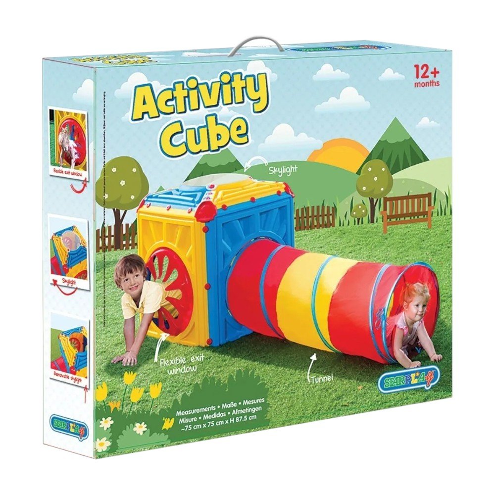 Cubo de Actividades / Starplay / Con Túnel y Ventanas - Starplast - Titan.com.pa - 078652019855