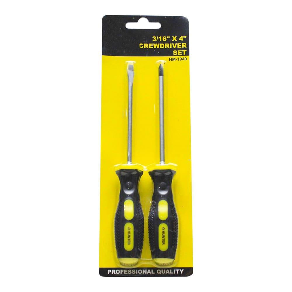 Destornillador Hunter Set 2Pza 3/16"- 4"