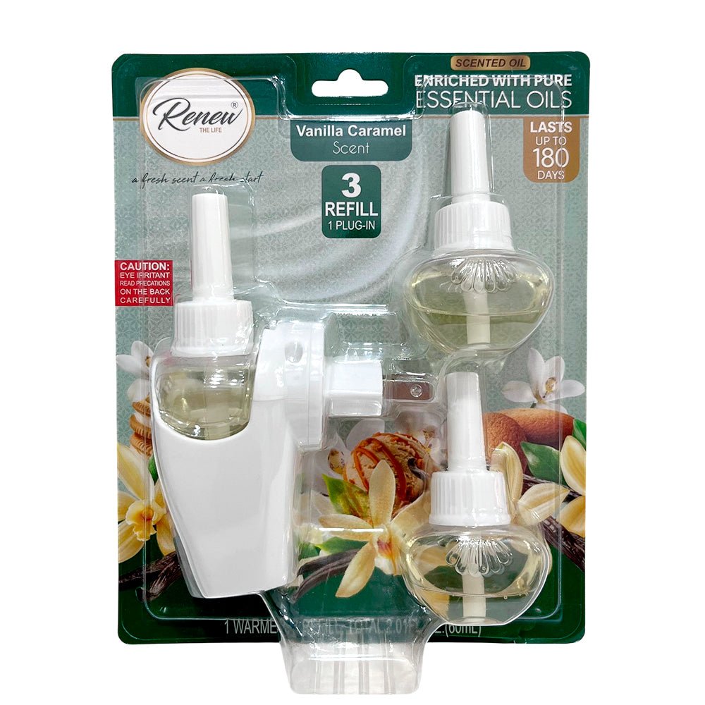 Difusor + Aromatizante De Repuesto Esencia Vanilla Caramel - Renew The Life - Renew - Titan.com.pa - 1311241813960