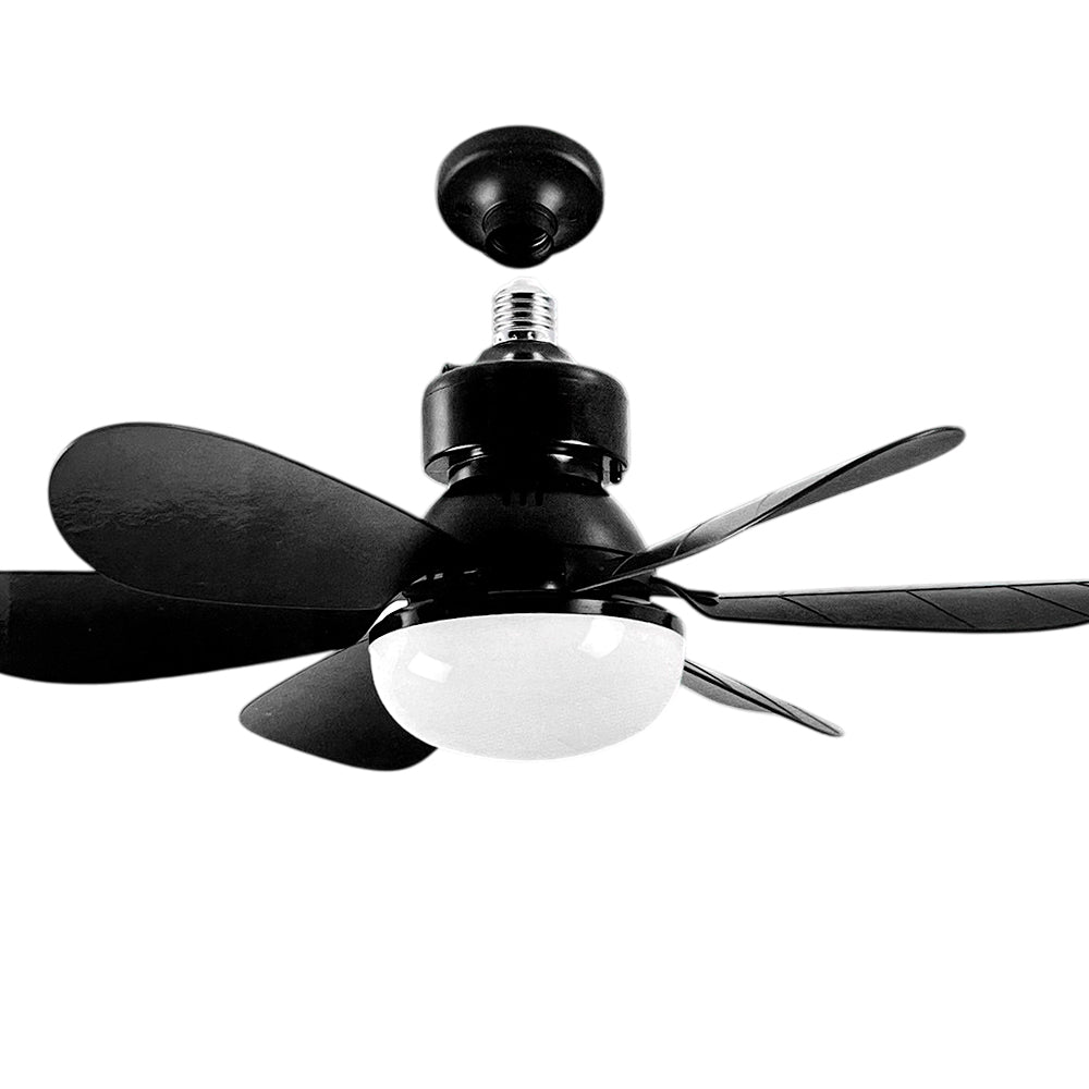 Abanico de Techo 20" Carbone Con Luz LED - 6 Aspas / Negro
