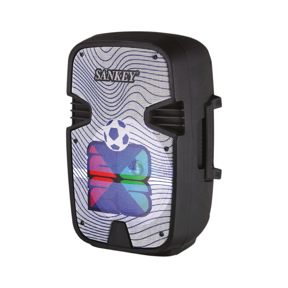 Bocina Sankey PA-8DCN10C portátil Bluetooth de 8 pulgadas.