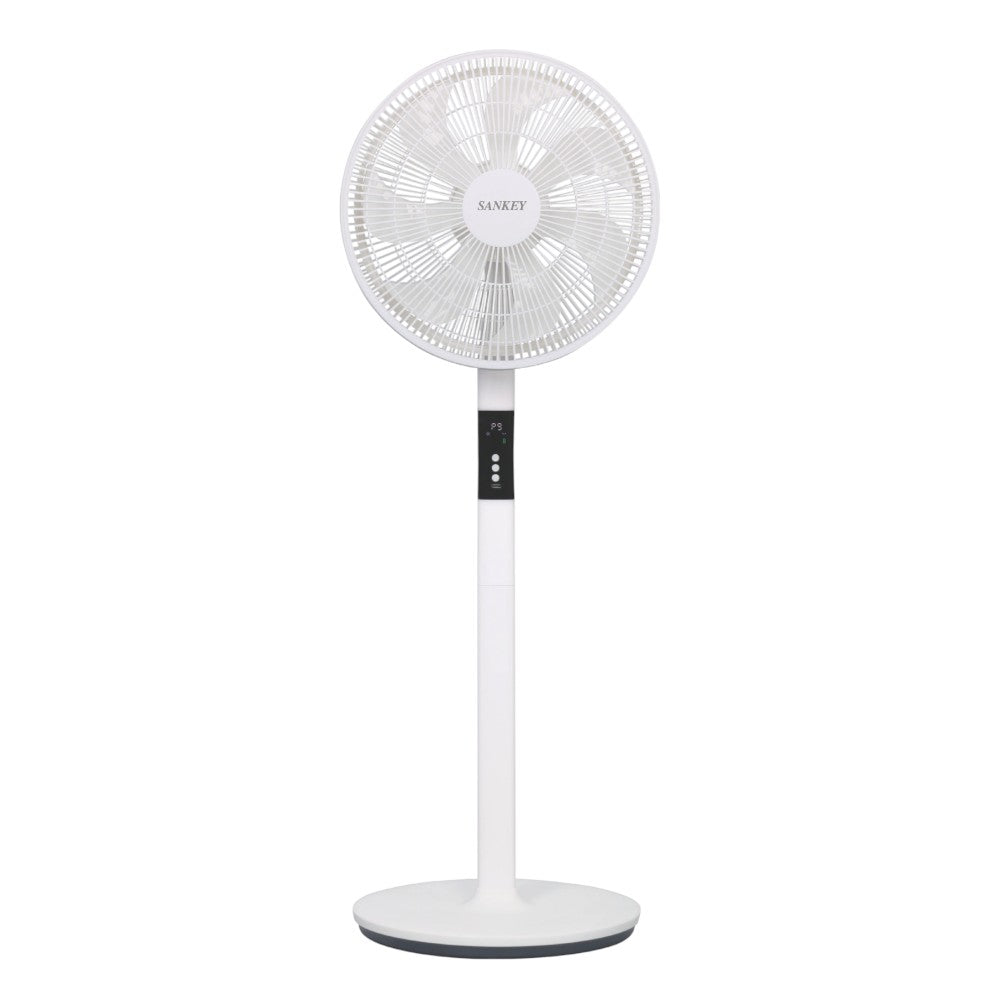 Abanico de Pedestal Sankey de 16" (40cm) / Recargable / Blanco
