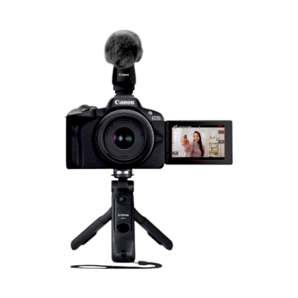 Cámara Canon EOS R50 Content Creator Kit / 5811C059AA / Negro