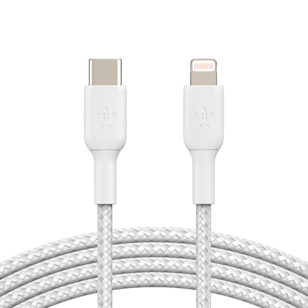 Cable Trenzado Usb-C Belkin Lightning BoostCharge / 1M / Blanco