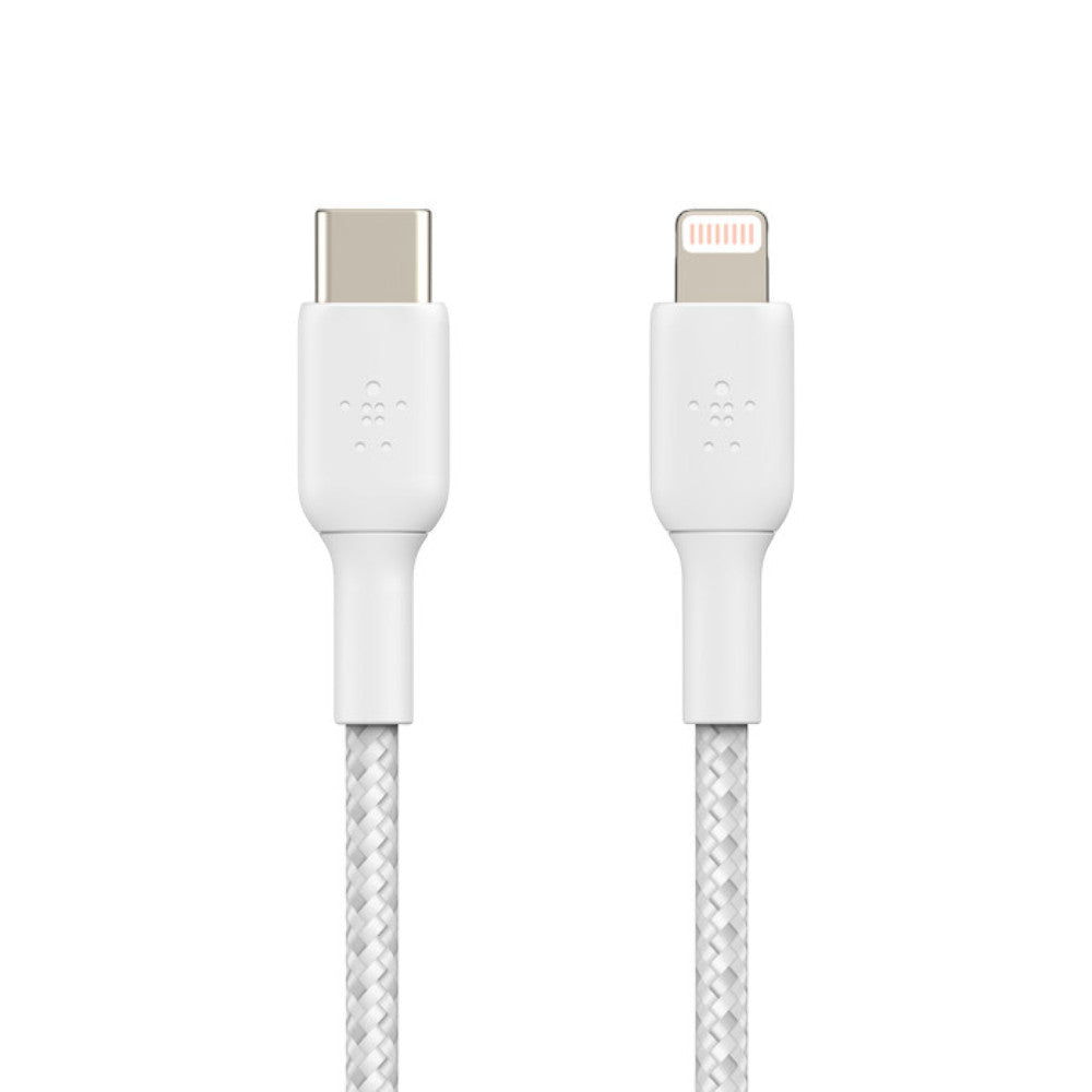 Cable Trenzado Usb-C Belkin Lightning BoostCharge / 1M / Blanco
