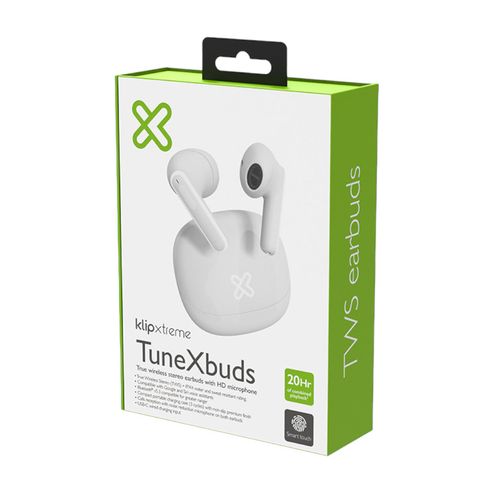 Audífonos TuneXbuds Klip Xtreme Tws - Blanco