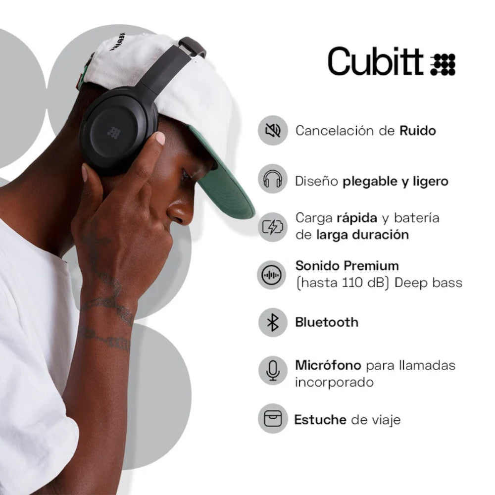 Audífonos Cubitt Anc - Negro