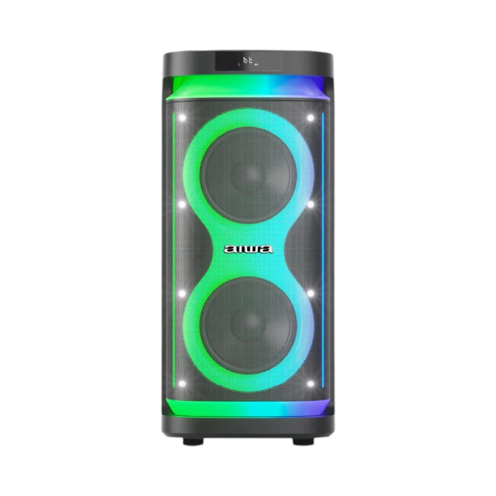 Bocina Aiwa Doble 2x" / 800W PMPO / 80RMS/ Luces LED Multicolor - AWPOH5D