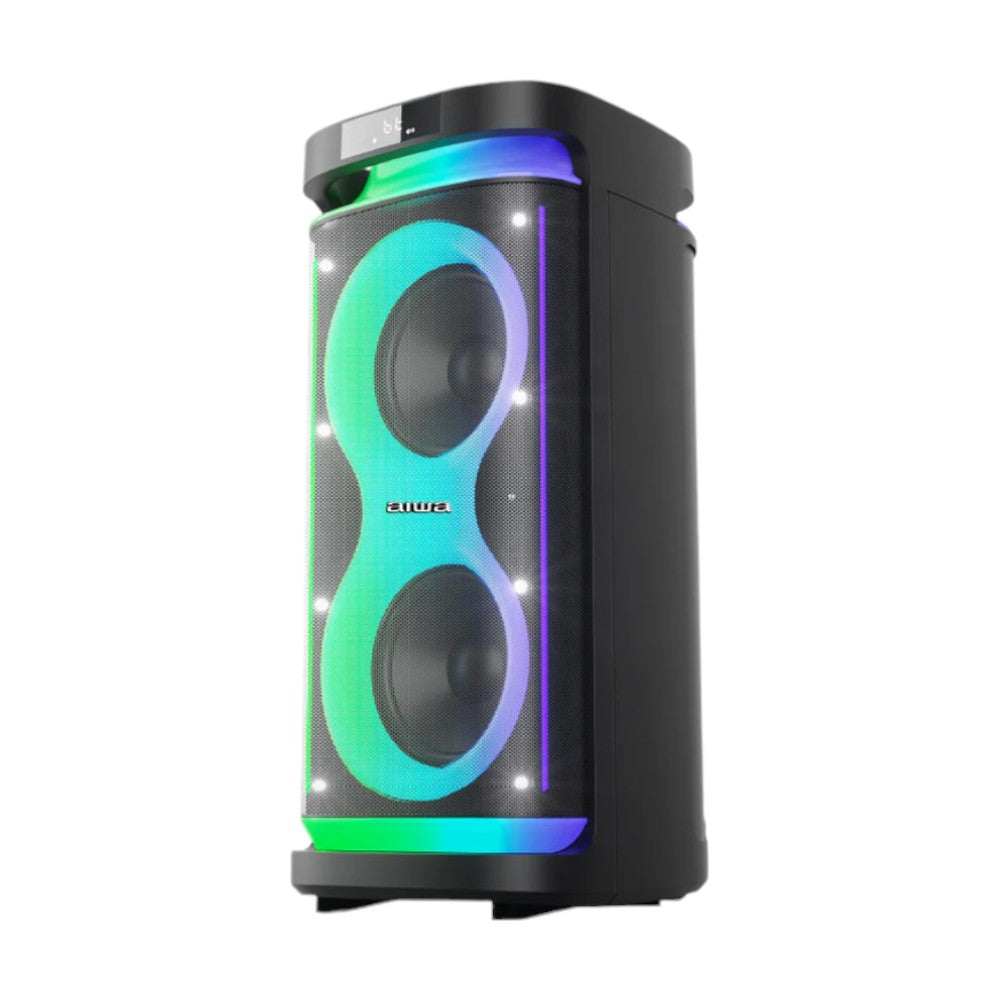 Bocina Aiwa Doble 2x" / 800W PMPO / 80RMS/ Luces LED Multicolor - AWPOH5D