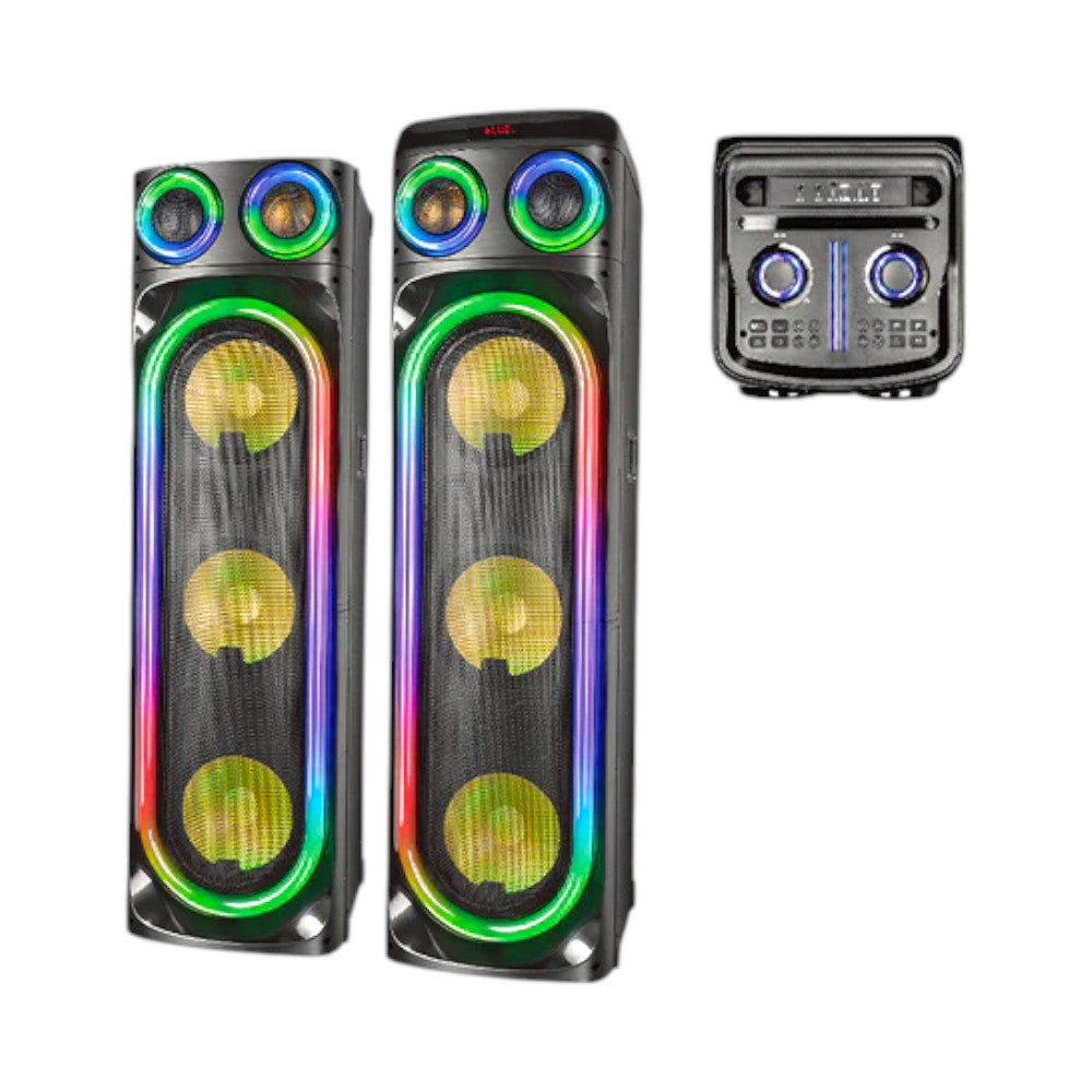 Bocina Sankey 10"x6 / Luz LED / 200W / Karaoke