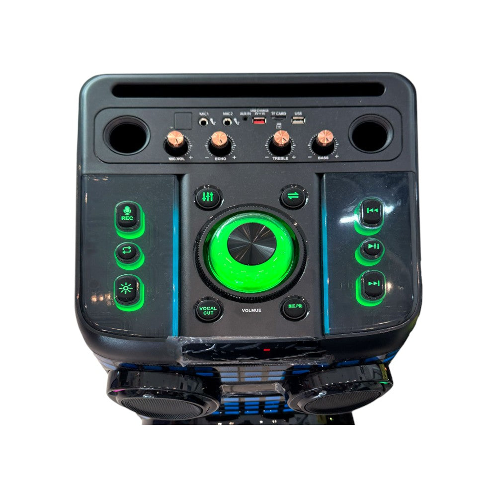 Bocina Portátil Premier 2x12" / Bluetooth / 65,000W PMPO