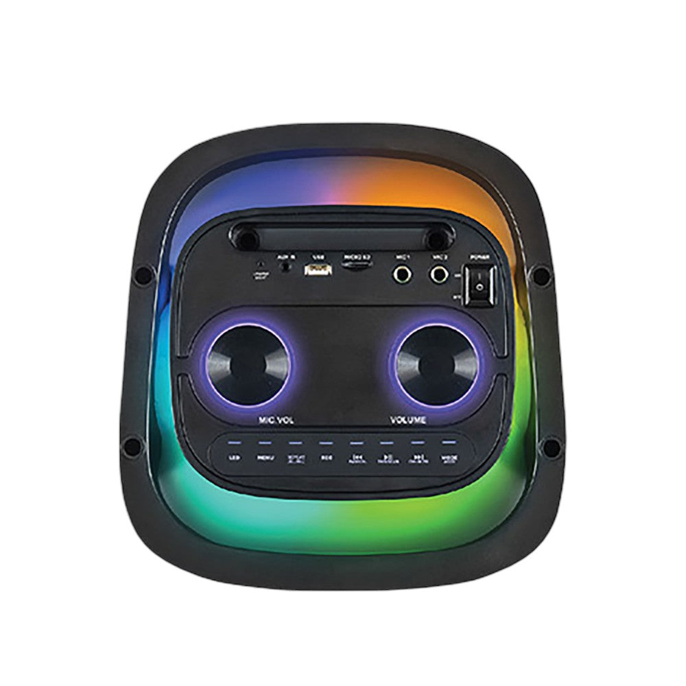 Bocina Portátil Sankey PA-65DCM11 / Bluetooth / 2x6.5” /Karaoke / Luz LED /Micrófono Incluido