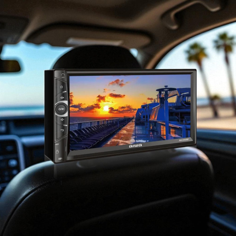 Pantalla Táctil Aiwa QLED 7" Para Carro | Negro | AW-A502BT