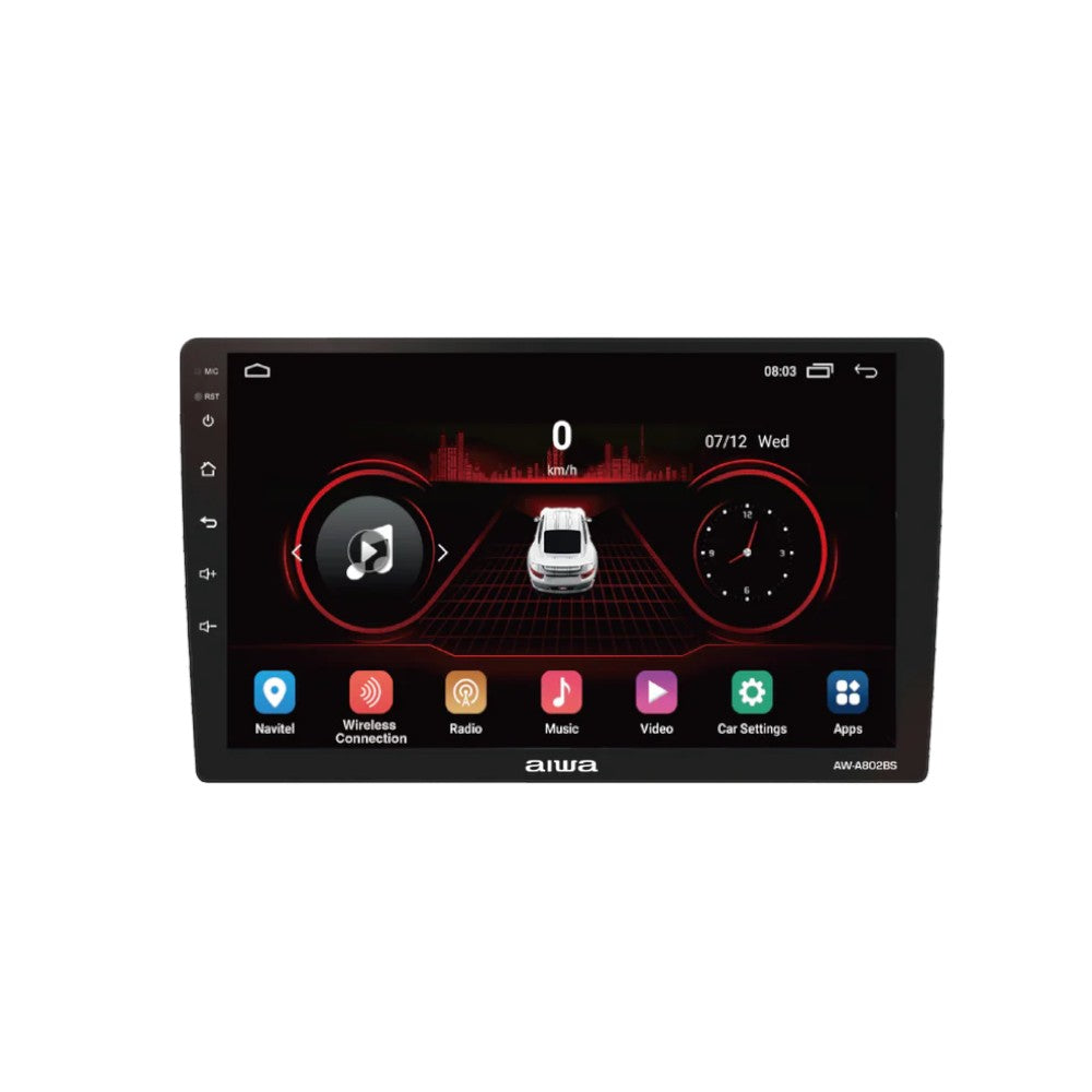 Pantalla Táctil Aiwa QLED 9" Con GPS Para Carro | Negro | AW-A802BS