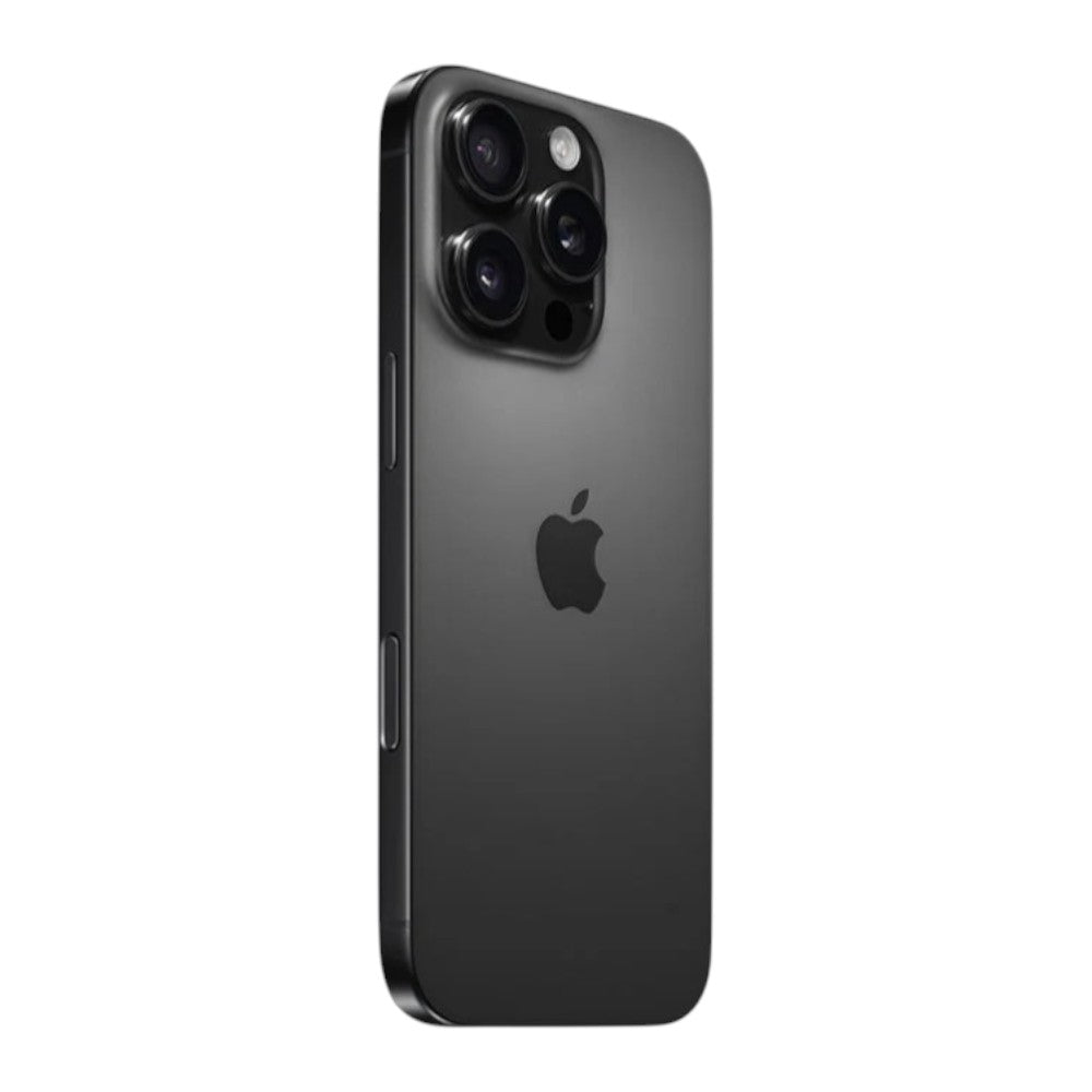iPhone 16 Pro Max 512GB, color negro con pantalla OLED de 6.9”, cámaras Pro de 48 MP, grabación 4K. En Titán Panamá.