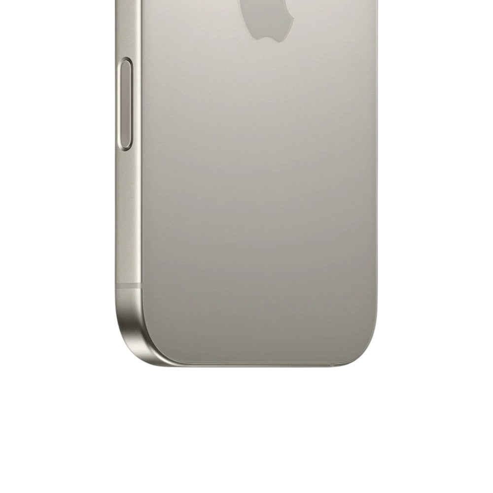 iPhone 16 Pro Max 512GB en titanio natural con pantalla OLED de 6.9”, cámaras Pro de 48 MP, grabación 4K. En Titán Panamá.