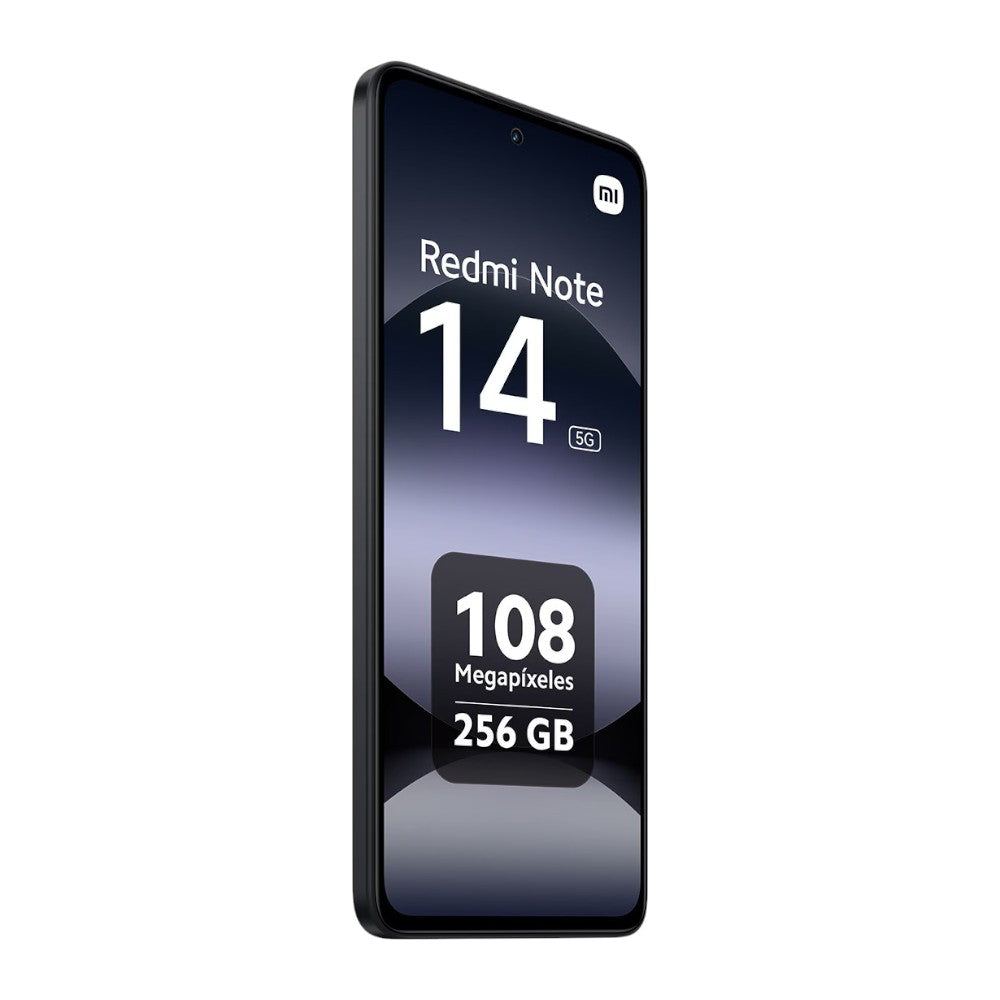 El Xiaomi Redmi Note 14 5G en Titan Panamá. Con cámara 108MP, pantalla AMOLED 120Hz, batería 5110 mAh, carga rápida 45W y procesador Dimensity.