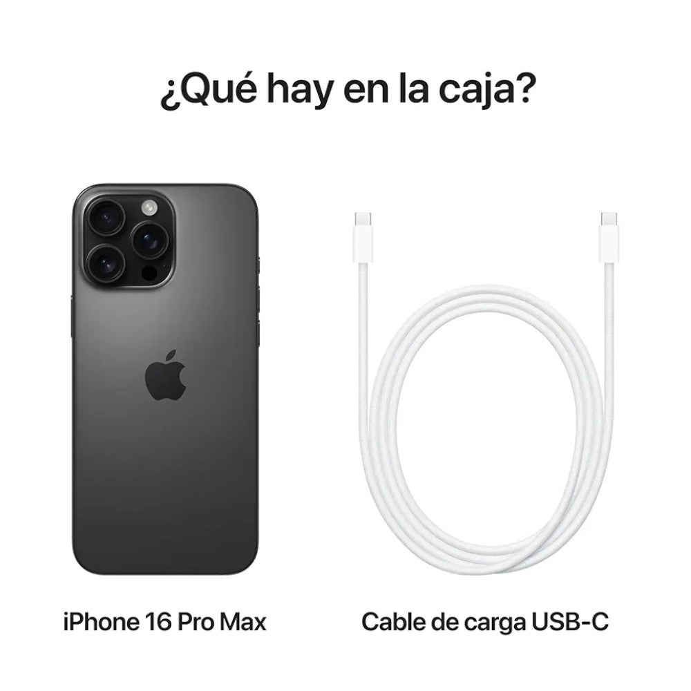 iPhone 16 Pro Max 256Gb / Negro / E-SIM