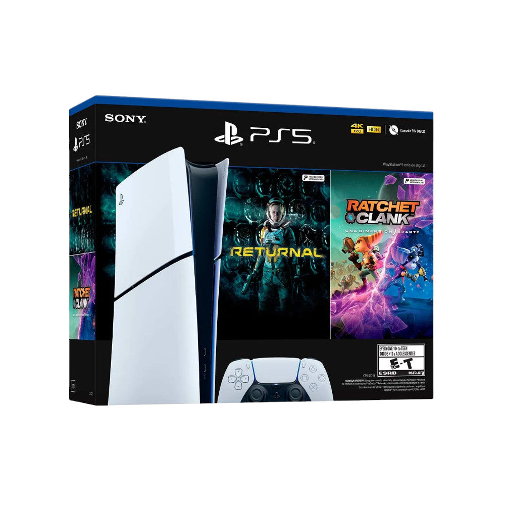 Consola Sony PlayStation 5 Slim Digital / 1Tb / 2 Juegos / Returnal/Ratchet & Clank Bundle