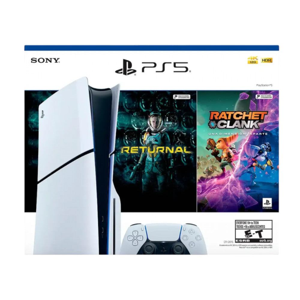 Consola PS5 Slim Con Unidad de Disco 1TB – Bundle Return/ Ratcht & Clank