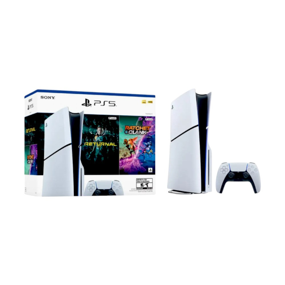 Consola PS5 Slim Con Unidad de Disco 1TB – Bundle Return/ Ratcht & Clank