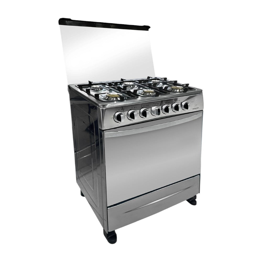 Estufa A Gas Premier 30" / 6 Quemadores / Acero Inoxidable