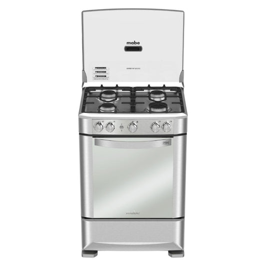 Estufa a Gas Mabe 24" / 4 Quemadores / Easy Clean Pro / Acero Inoxidable