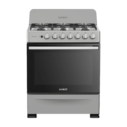 Estufa a Gas Sankey Carla GY6 / 30” / 6 Quemadores / Horno / Acero Inoxidable