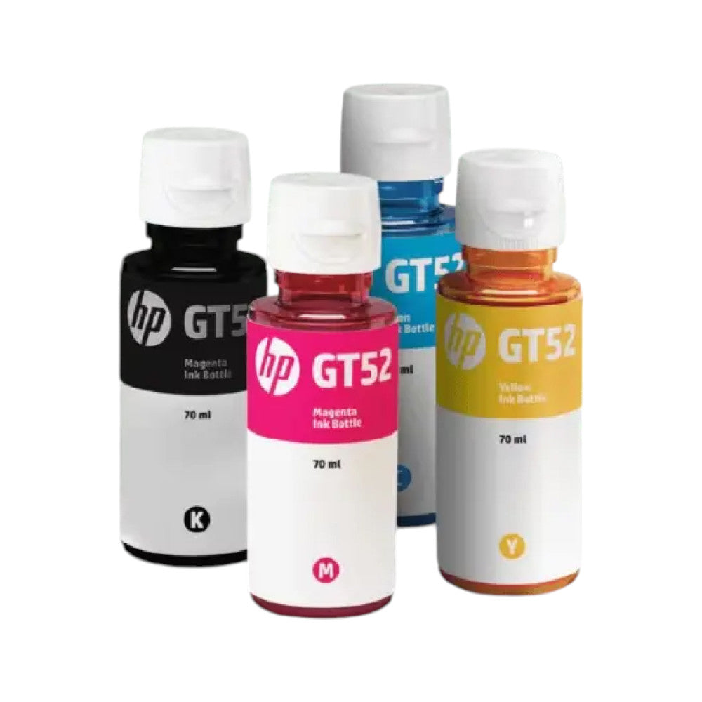 Botella de Tinta Hp Combo 4 Pack / Gt53 y Gt52 - Black / Cyan / Magenta / Yellow