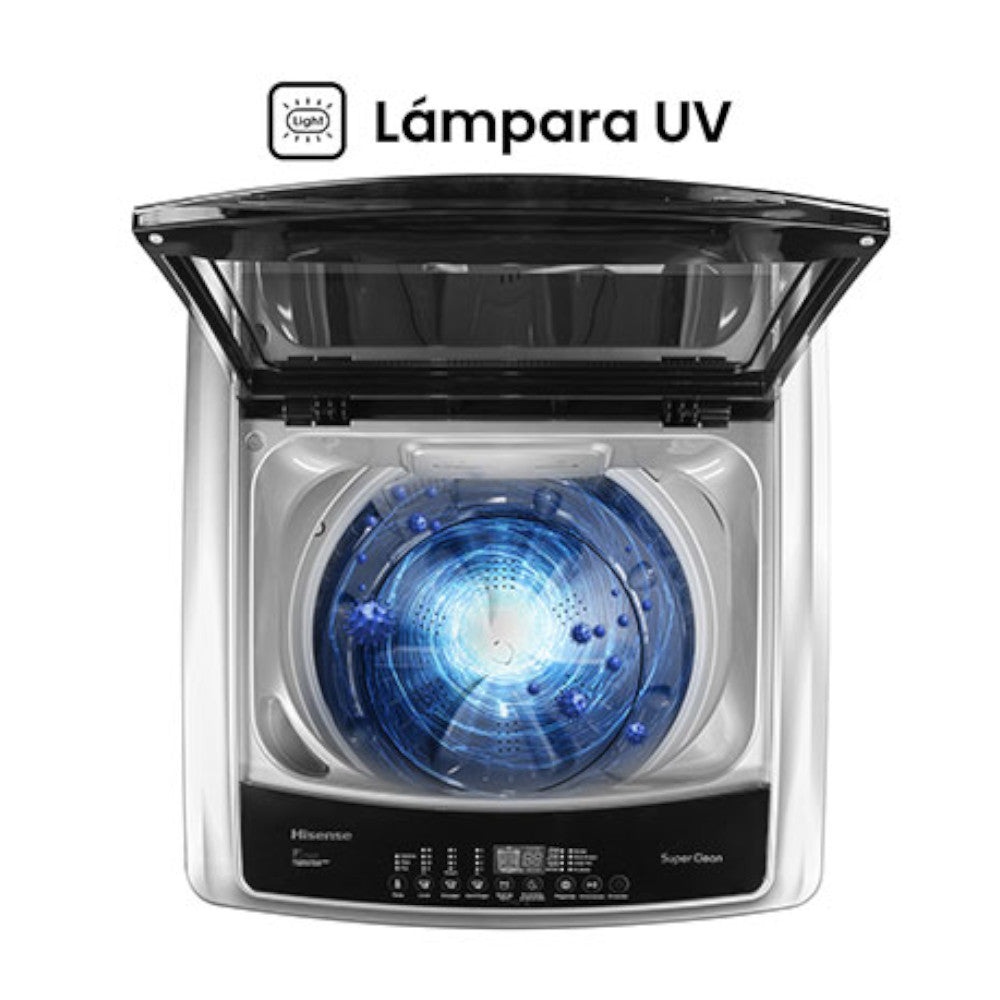 Lavadora Automática Hisense 21Kg / Carga Superior - Gris Oscuro