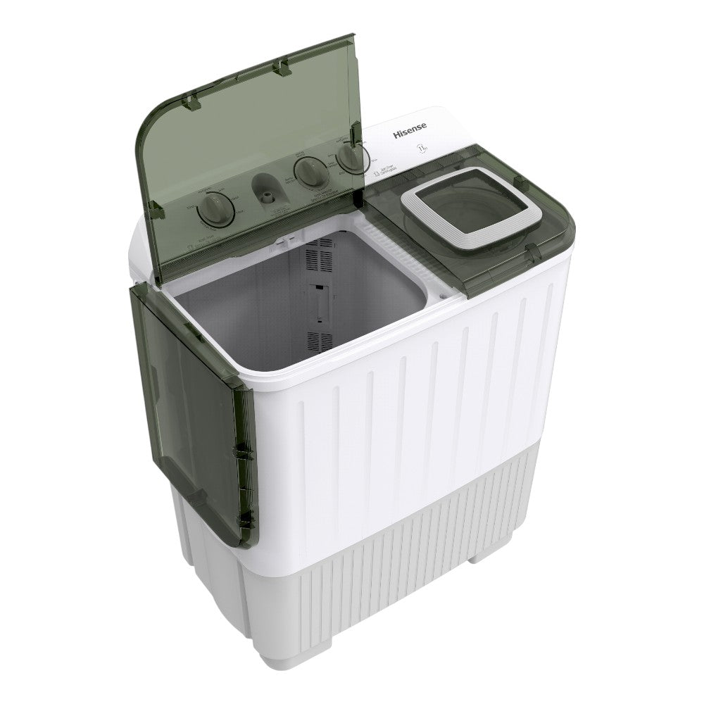Lavadora Hisense Semi-Automática 11Kg / Doble Tina / Blanco/Gris