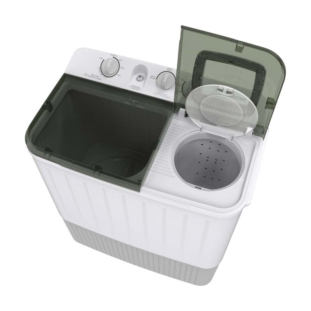 Lavadora Hisense Semi-Automática 11Kg / Doble Tina / Blanco/Gris