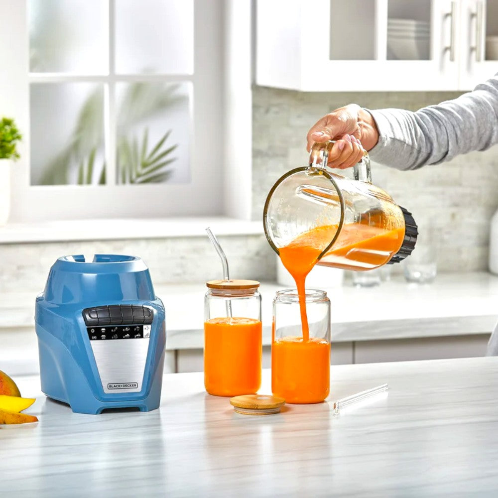 Licuadora Black&Decker 8 Velocidades / Jarra Plástica / Celeste