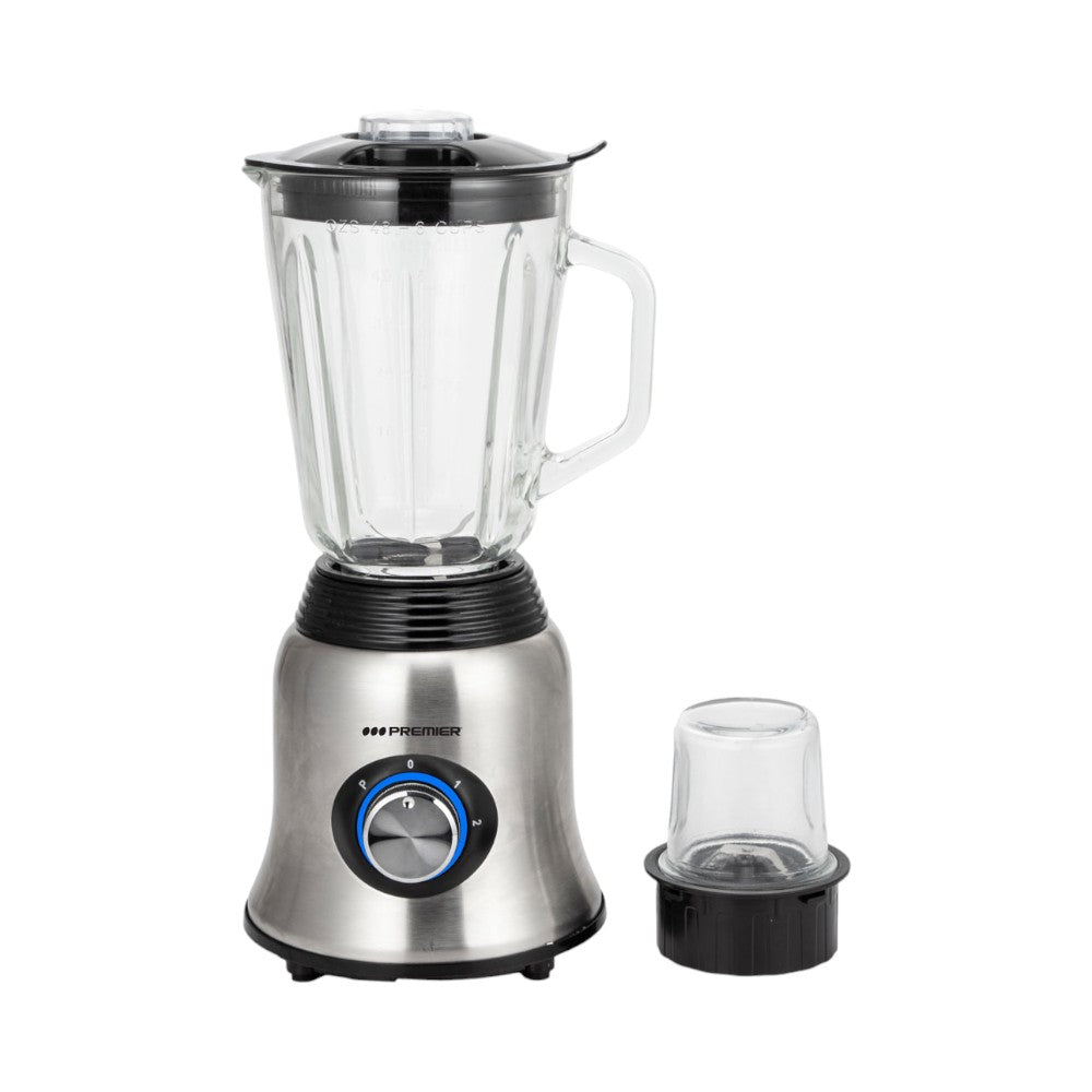 Licuadora Premier 1.5L / 600W / Jarra de Vidrio + Molino Seco