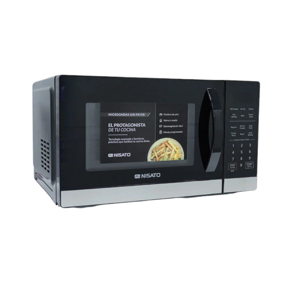 Microonda Nisato 1.0 Pies Cúbicos Con Air Fryer 30Lt - Negro