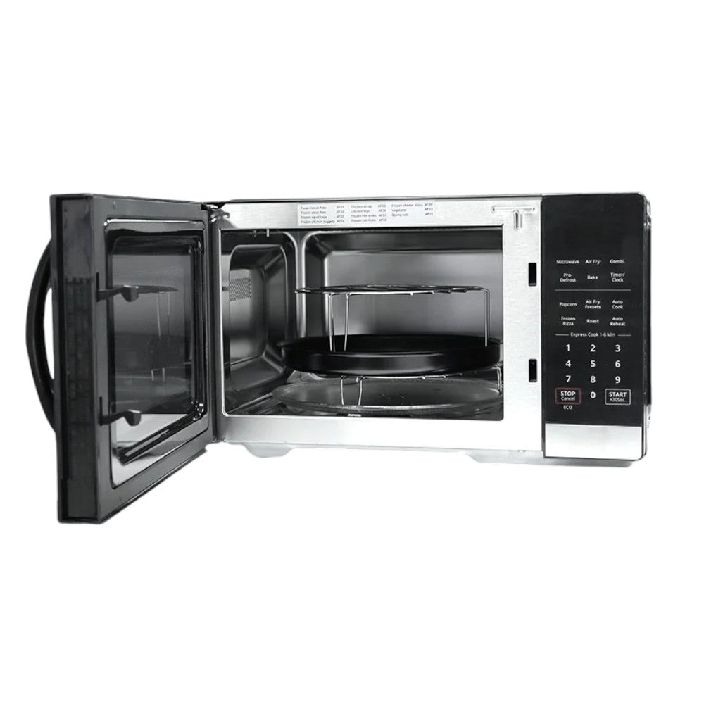 Microonda Nisato 1.0 Pies Cúbicos Con Air Fryer 30Lt - Negro