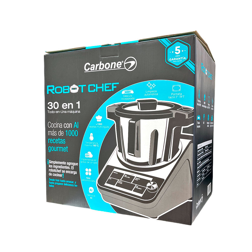 Robot de Cocina Inteligente Carbone 3 Litros / Robot Chef 30 en 1