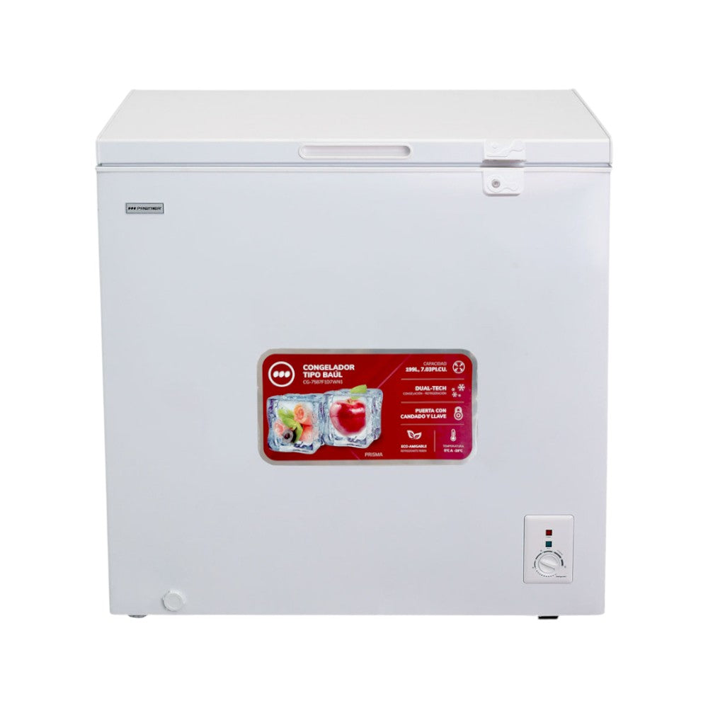 Congelador Tipo Baul Premier 7.03 Pies Cúbicos / Blanco